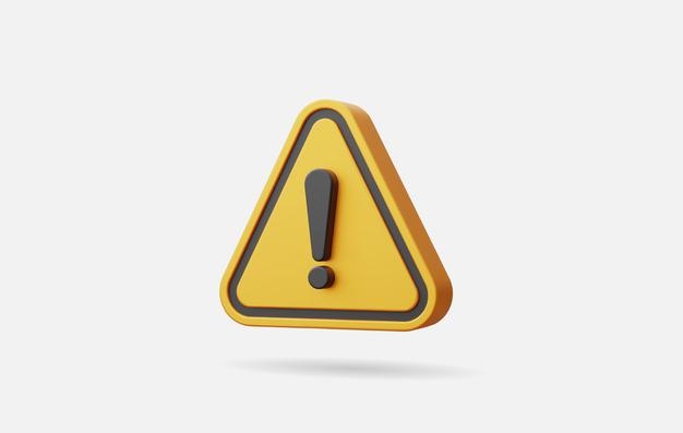 realistic yellow triangle warning sign vector illustration 156780 111